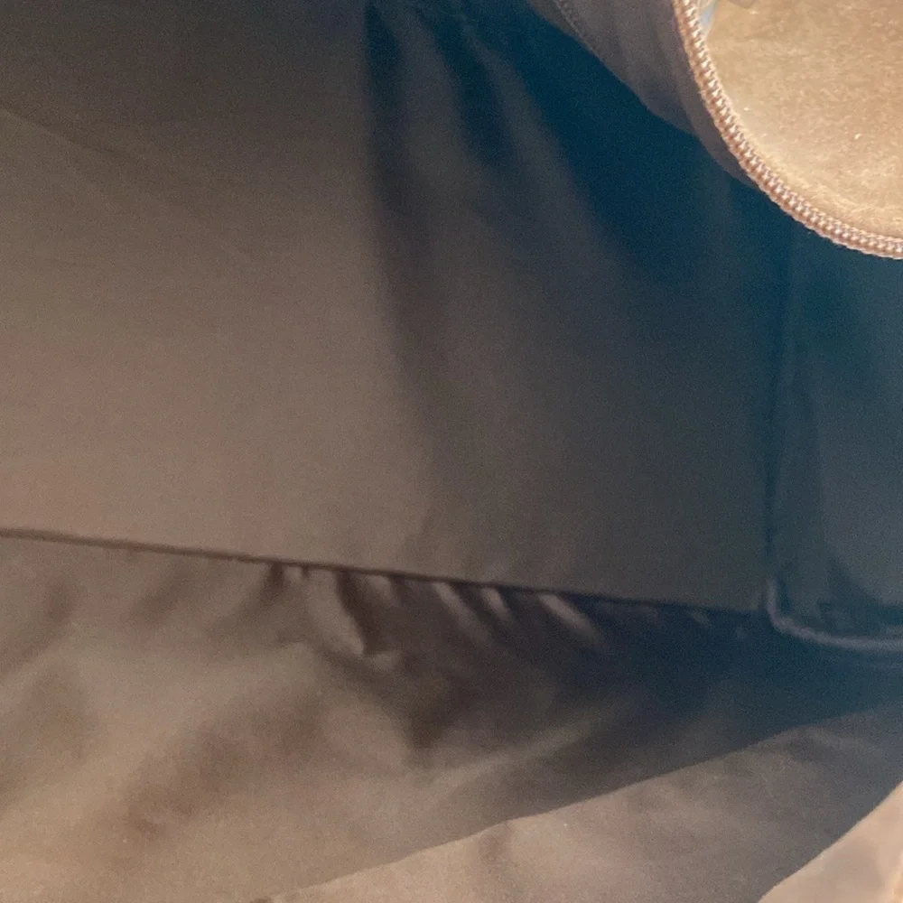 like new womens anne klein elegant brown duffle travel overnight bag - Picture 8 of 10